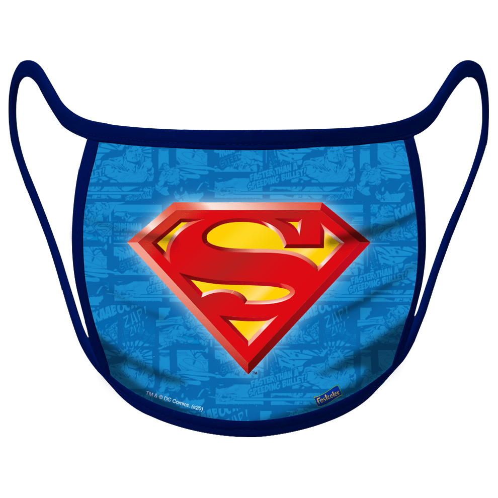 MÁSCARA DE PROTEÇÃO INFANTIL SUPERMAN